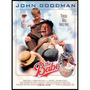 1992 The Babe Movie Promo Poster Vintage Print Ad John Goodman Wall Art 8x11